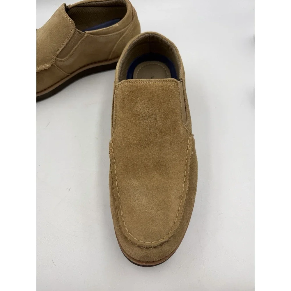 Lands' End Penny Loafers Shoes Mens Size 9 US Suede Leather Dress Slip On
